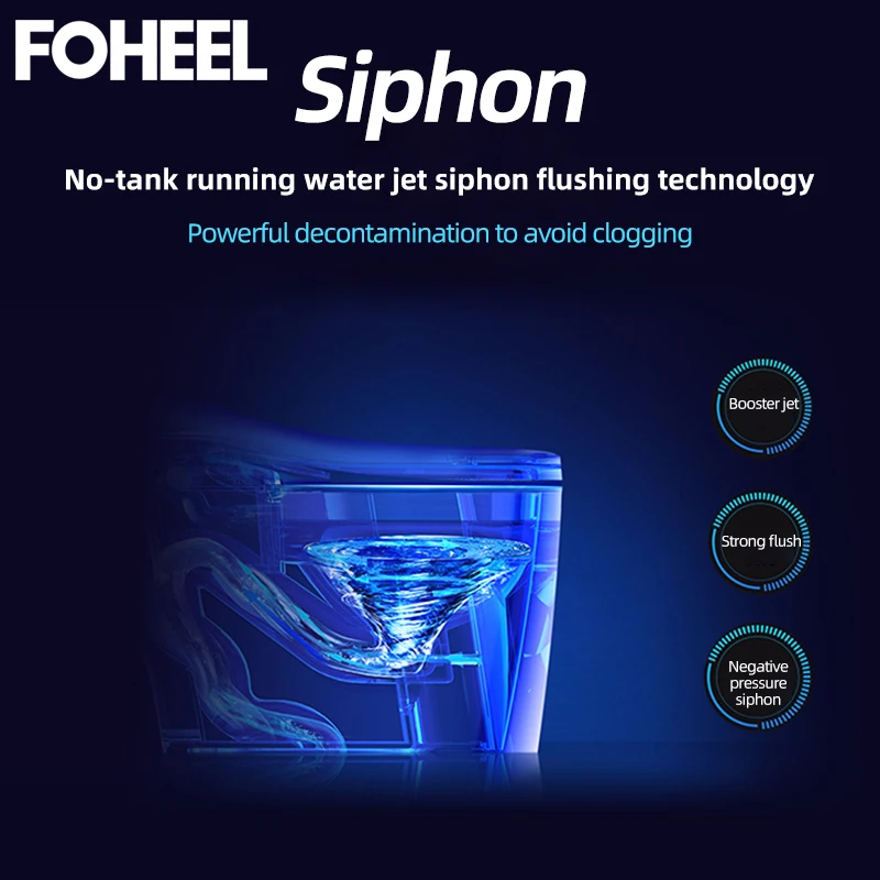 FOHEEL цельный Интеллектуальный туалет умный удлиненный с дистанционным