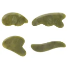 Массажер для кожи лица, Нефритовый камень, гуаша, скребок для снятия боли, 1 шт., массаж от стресса