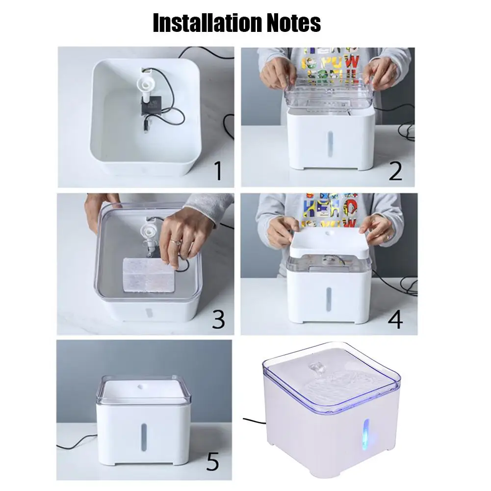 Cat Water Fountain Pet Dispenser Automatic Feeder With Filters For Dog | Дом и сад