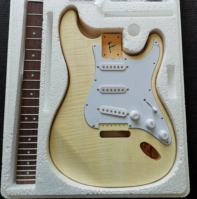 Электрогитара FLAMEMPALE/Водная пульсация набор для самостоятельной сборки корпус из