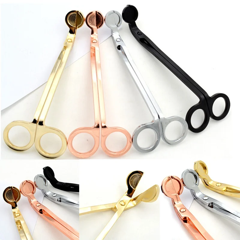 

Stainless Steel Candle Wick Trimmer Oil Lamp Trim Scissor Cutter Snuffer Tool Hook Clipper