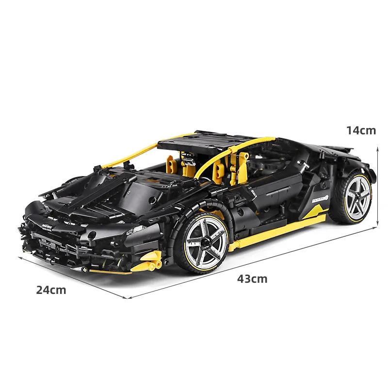 

1840pcs Happy Build Technic Centenario Roadster Car Model City Remote Control Building Blocks Brick Boy Toy Gift