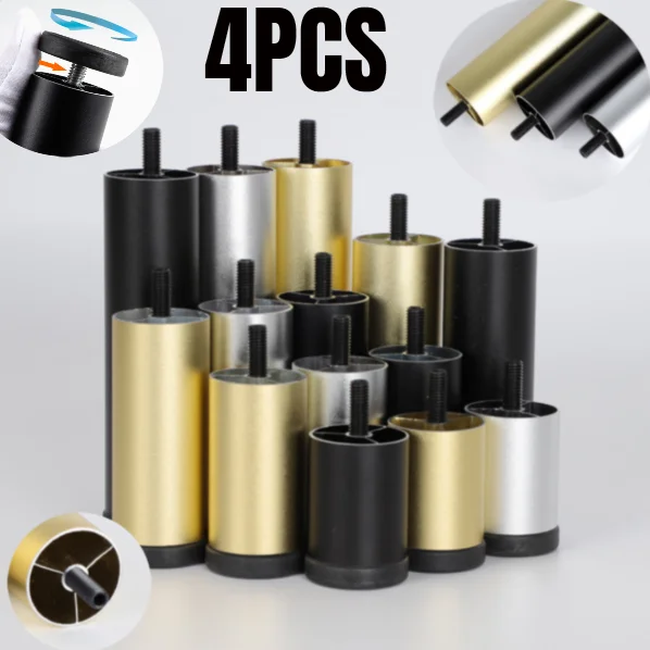 Регулируемые металлические ножки для мебели сменные подставки из алюминиевого сплава кофейного столика