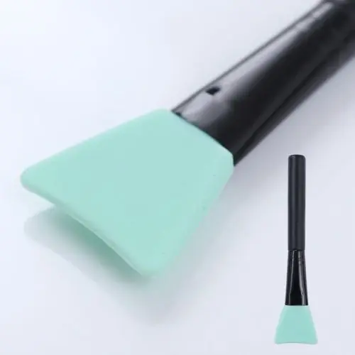 Многоцветные силиконовые маски инструменты для макияжа Кисти - Handle Color: Green