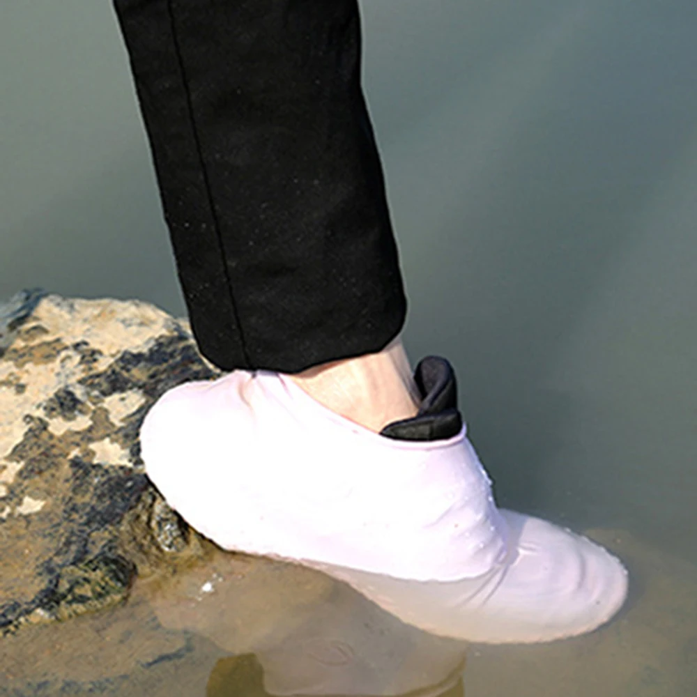 Силиконовые Нескользящие водонепроницаемые чехлы для обуви портативные