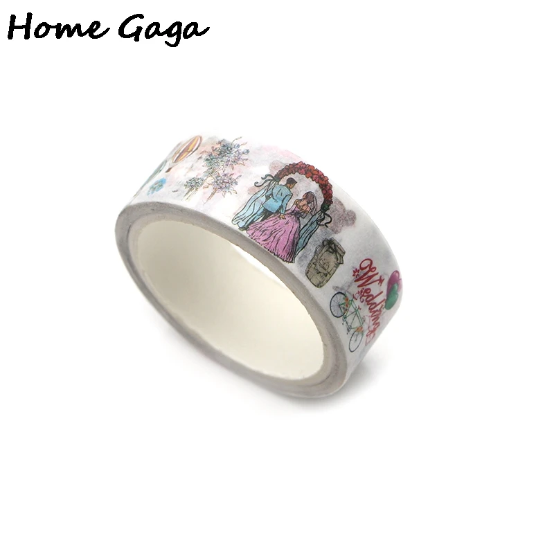 Клейкая лента Homegaga D1959 для скрапбукинга Свадебная тема | Дом и сад