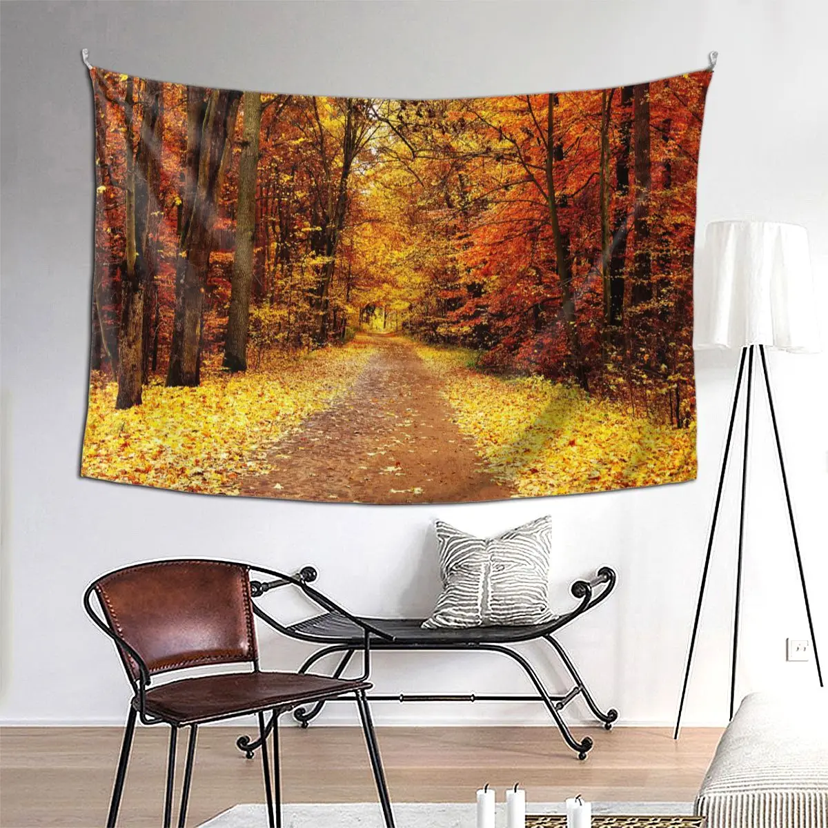 

Beautiful Natural Forest Tapestry Hippie Fabric Wall Hanging Fall Landscape Room Decor Yoga Mat Art Tapestries