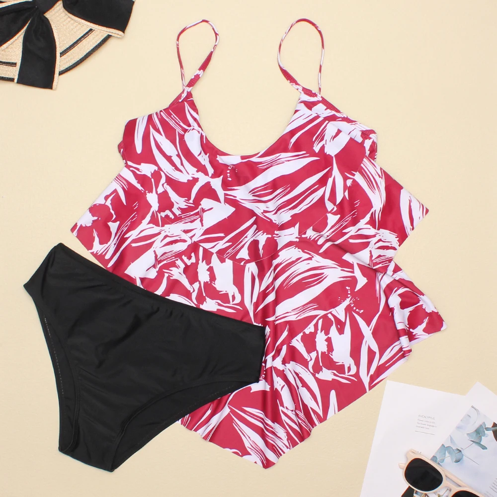 Новое поступление 2022 купальник из двух предметов бикини с принтом винтажный