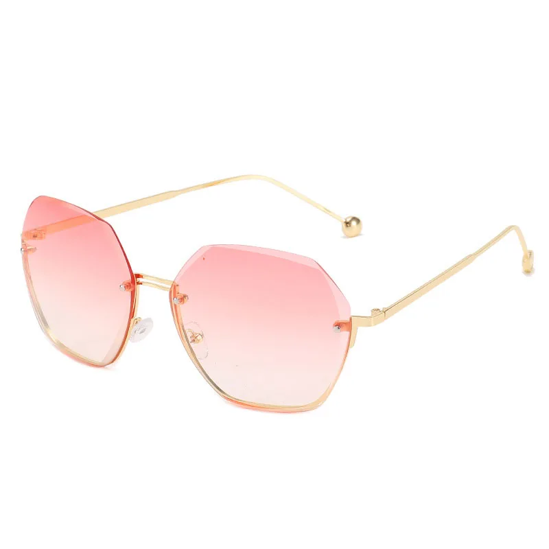 

New Fashion Rimless Sunglasses Women Gradient Lens Sun glasses Luxury Brand Female Metal Shades UV400 Eyewear oculos de sol