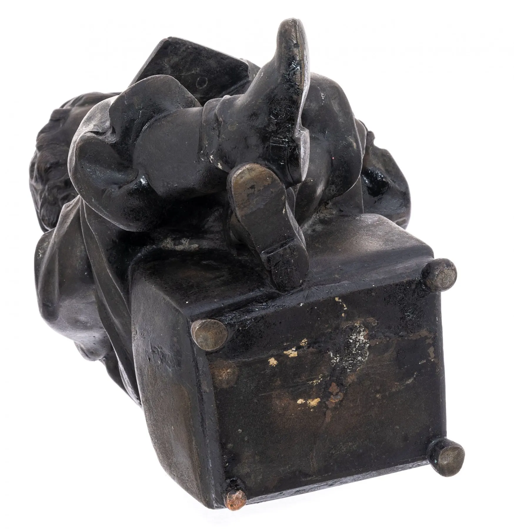 Скульптура &quotВолодя Ульянов с книгой&quot чугун литье|Статуэтки и миниатюры| |