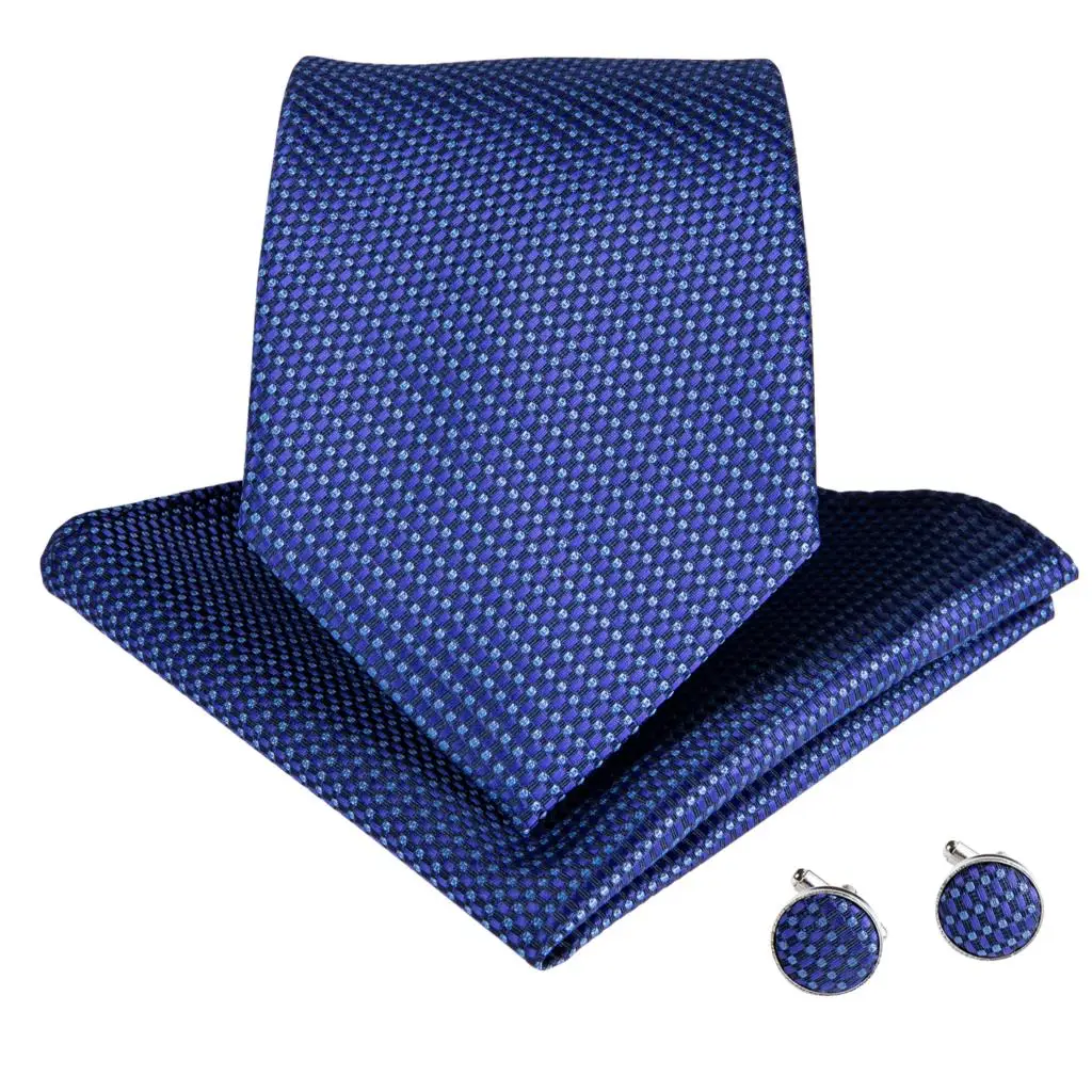 Мужской галстук синий в горошек однотонный дизайнерский Свадебный для мужчин