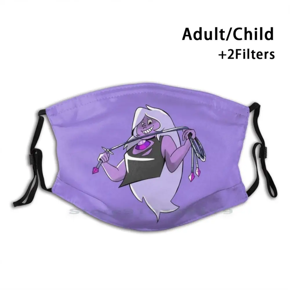 

We Are In The Future Now! ~ Amethyst Adult Kids Washable Funny Face Mask With Filter Amethyst Steven Universe Stevenuniverse