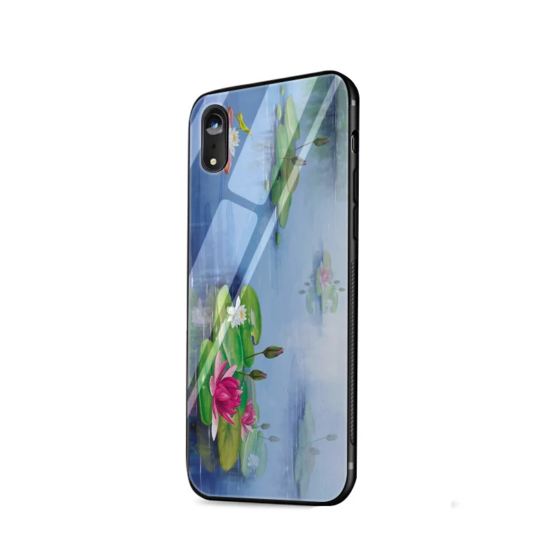 Desxz акварельный цветок Одуванчик Лотос Лаванда стекло чехол для телефона iPhone 5 5S SE