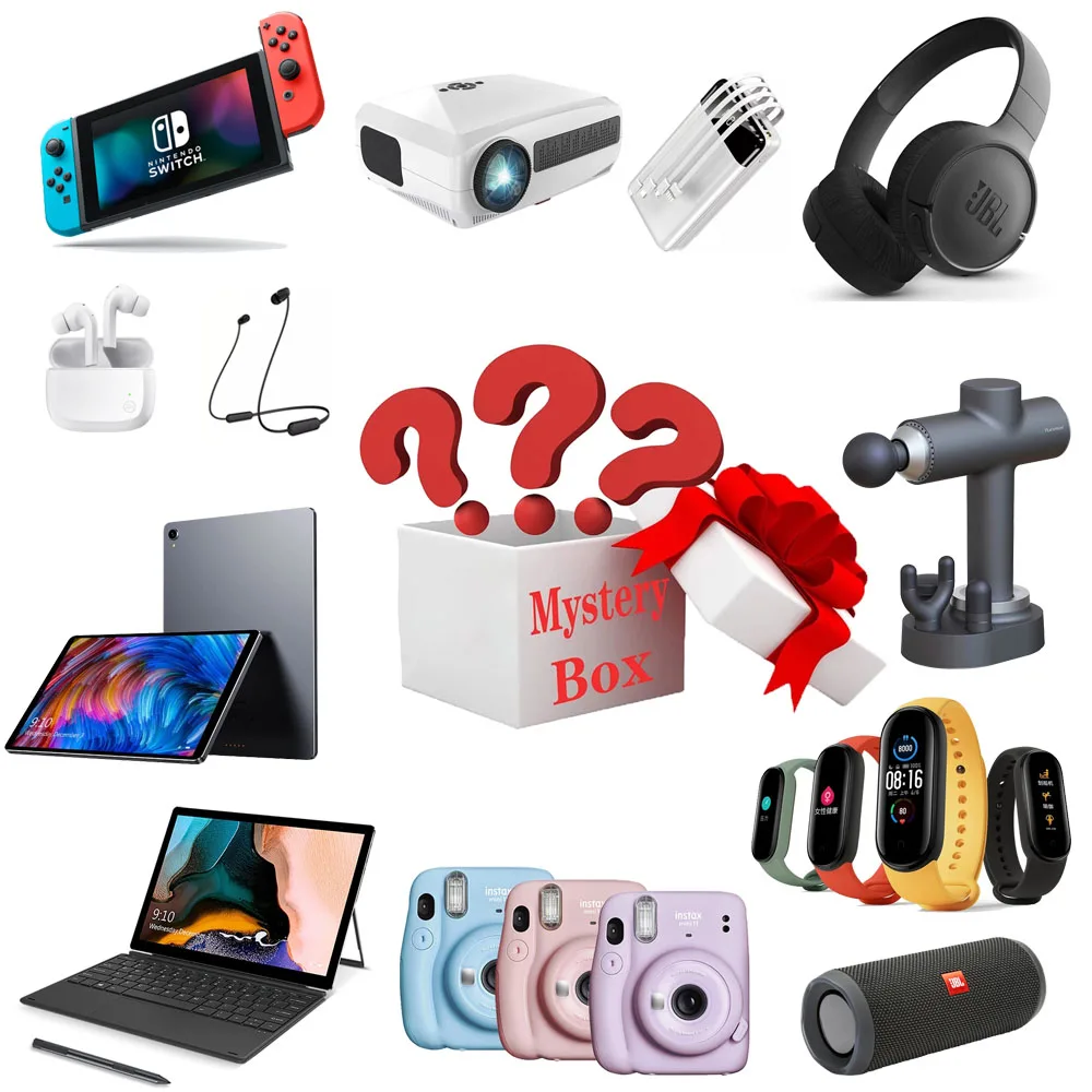 

Novelty Lucky Box Digital Electronic Mystery Case Random Home Item There is A Chance to Open Iphone, Earphone, Watch,tablet etc