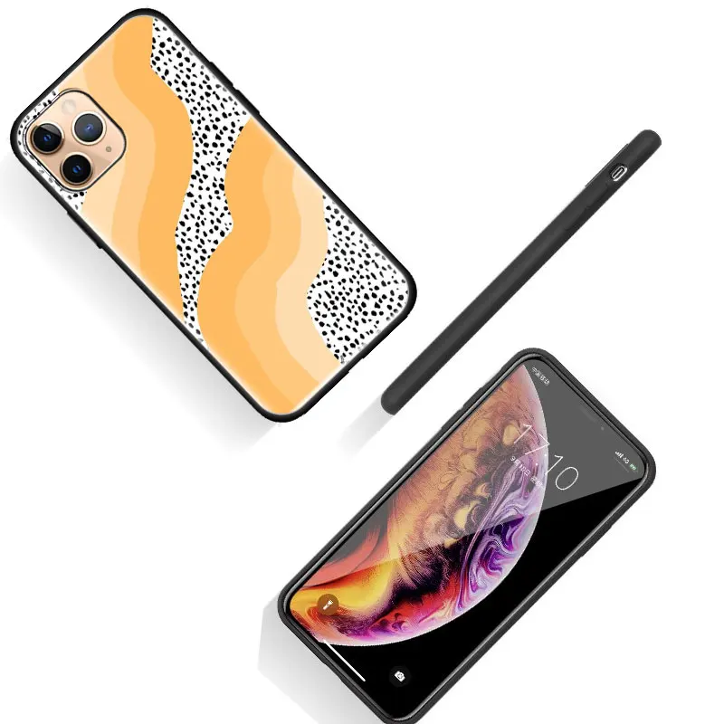 

Silicone Case for iPhone 11 Pro Max 12 Mini 7 8 Plus XR X XS Phone Funda Cover SE 2020 6 6S 5 5S Shell Leopard Marble Coque Capa