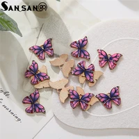 10pcslot colorful enamel butterfly charms pendant diy earrings necklace for jewelry making accessories