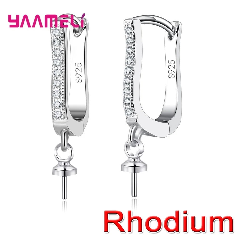 Новая мода 925 стерлингового серебра DIY ювелирных изделий для украшения серьги