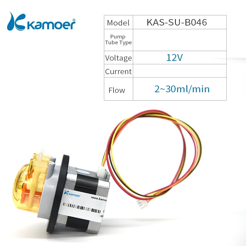 KAS-SU-B046 Kamoer марки KAS 12В Перистальтический насос шаговый двигатель водяной насос с использованием геотермальной энергии(, PCB Управление Поддержка, точные Управление, цифровой Управление - Напряжение: KAS-SU-B046