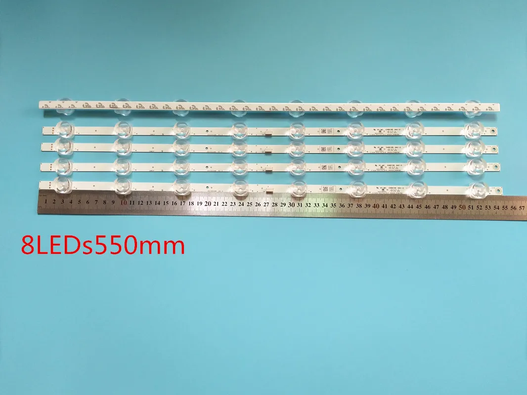 New 10 p/batch 8LED 550 millimetres strip conducted background light for fw32r19f 32pfl4664/F7 LG TV innotek 32 inch Funai Rev.B