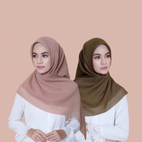 muslim hijab scarf cotton plain headcloth 110110cm big square headband islamic woman headscarf scarves shawl wrap turban