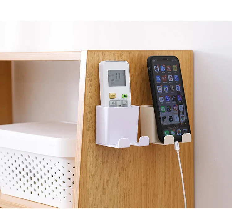 

Универсальное настенное зарядное устройство, держатель для телефона, вешалка для пульта дистанционного управления, держатель, органайзер ...