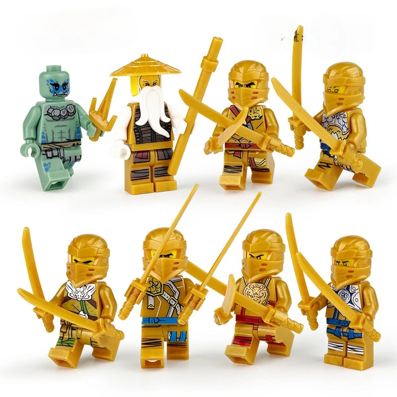 

24pcs Set Mini Toy Doll Figure Ghost Evil Pythor Chop'rai Mezmo Motorcycle Jay Cole Kai Zane Lloyd Building Block Toy