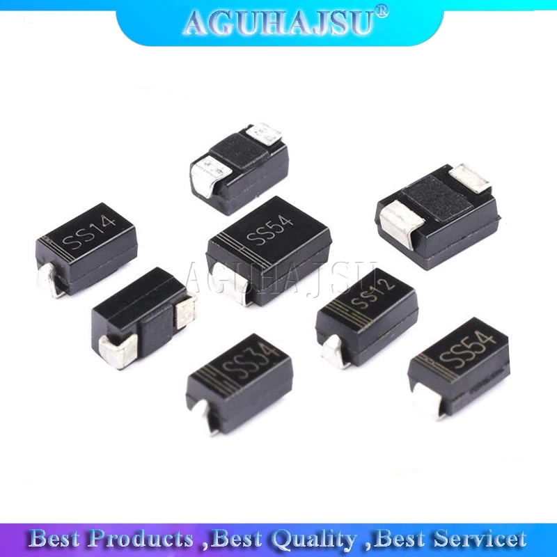100 шт. с выпрямительным диодом 1N5819 SS14 1N5822 SS34 SR160 SS16 1N5817 SS12 SR1 SS110 SR360 SS36 SR240 SS24 SR2 SS210