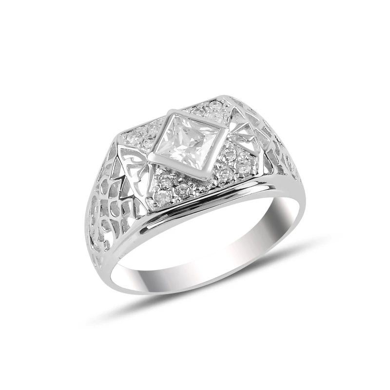 

Серебряное циркониевое кольцо Silverlina