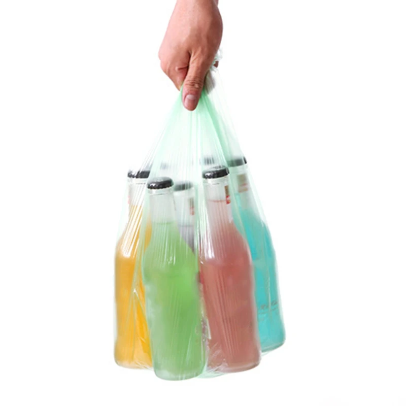 

5 Rolls Of 100 Bags Of Portable Household Garbage Bags Vest-Type Reinforced Color Point-Break Garbage Bags