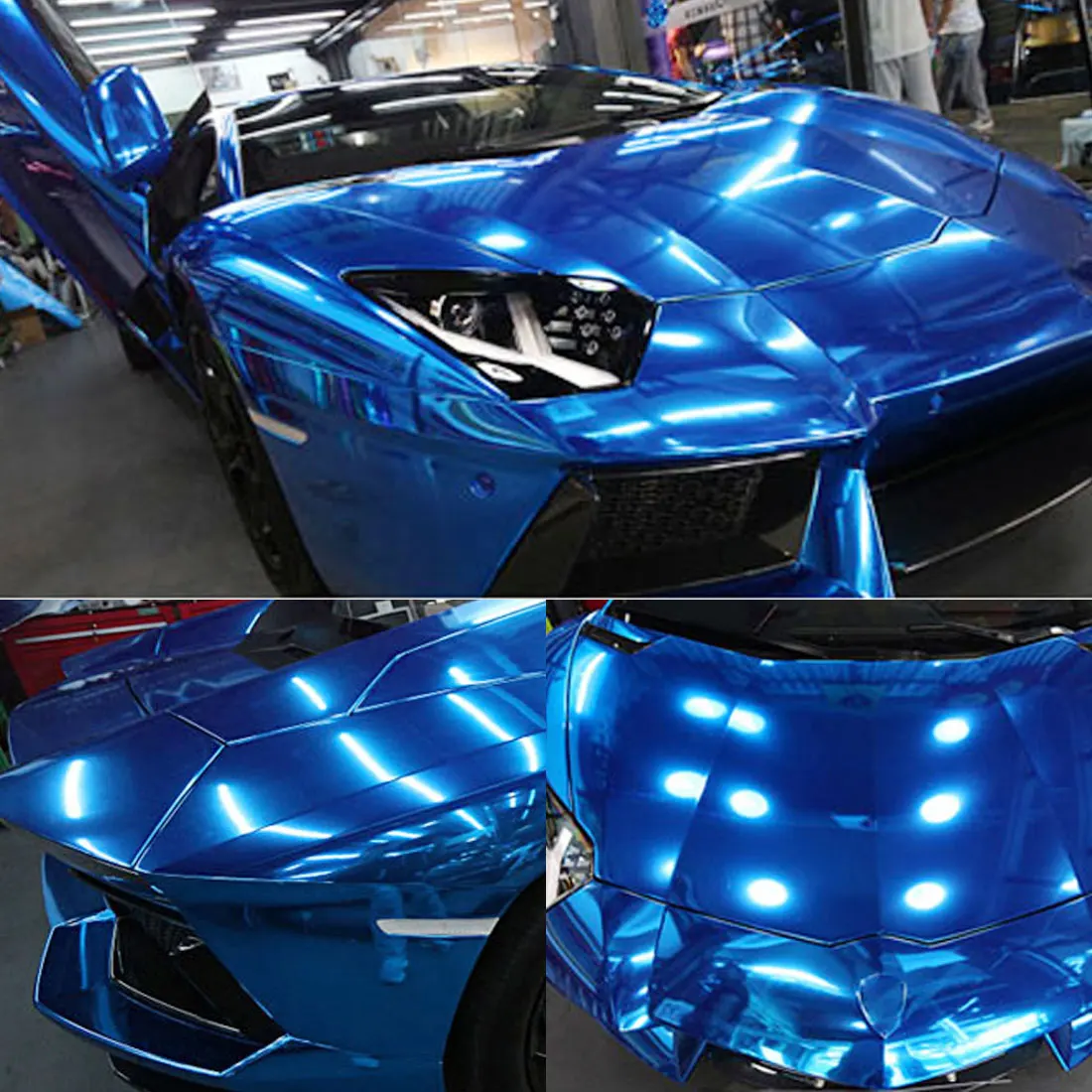 Наклейки для автомобиля Uxcell хромированные синие золотые серебряные красные без