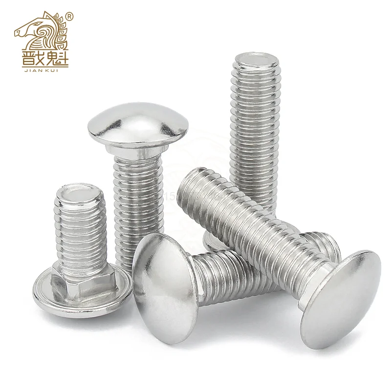 304 Нержавеющая сталь Кепки болт с головкой квадратным вырезом купол винты