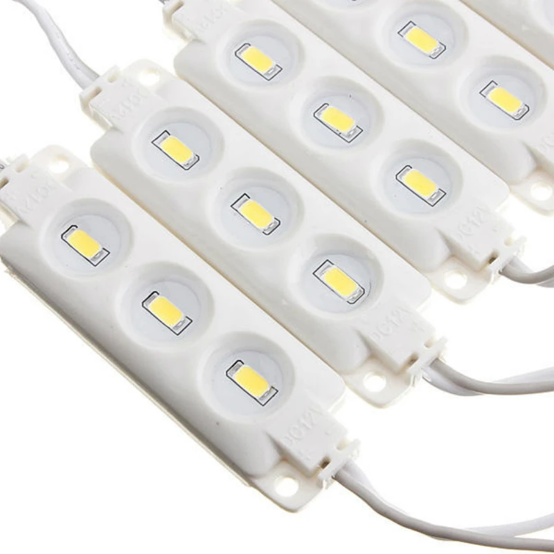 10 шт./лот светодиодный модуль свет литья Водонепроницаемый 3LED 5630 SMD белый/теплый