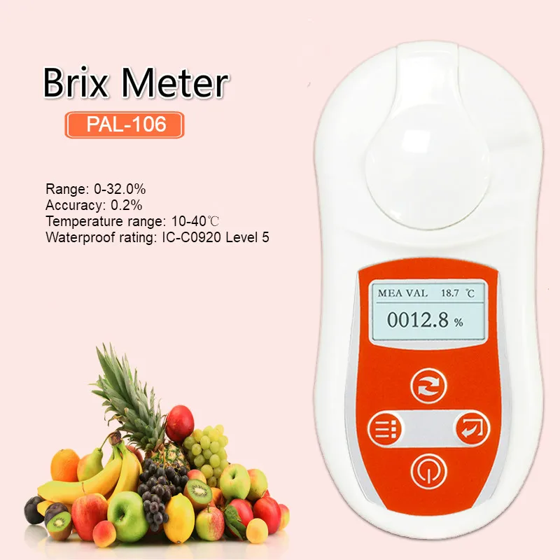 Брикса-метр цифровой мерный измеритель фруктов высокоточный детектор