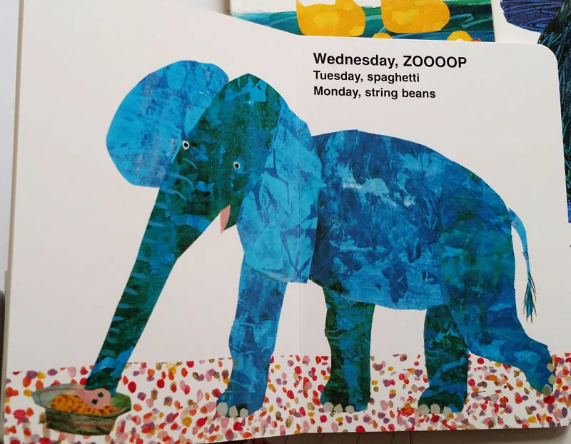 

Original8Pcs Children Popular Books Eric Carle Secret Birthday Message Board BookBoard Book English Story Book