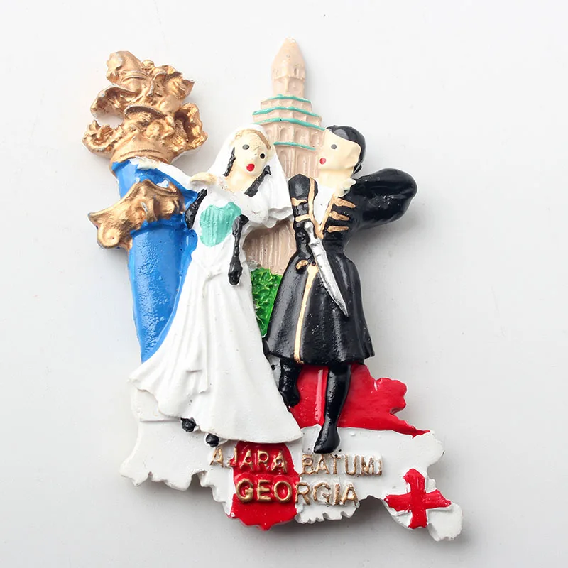 Горячая Распродажа Смола 3D магнит на холодильник Грузии Сицилия Македония