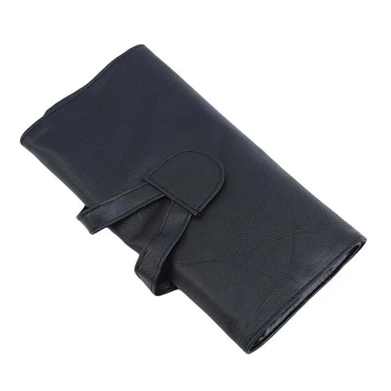

18 Hole Functional Cosmetics Case Brushes Pencil Bag Roll Up Thick Wrap Pouch Case Organizer Perfect Storage For Brush Make Up