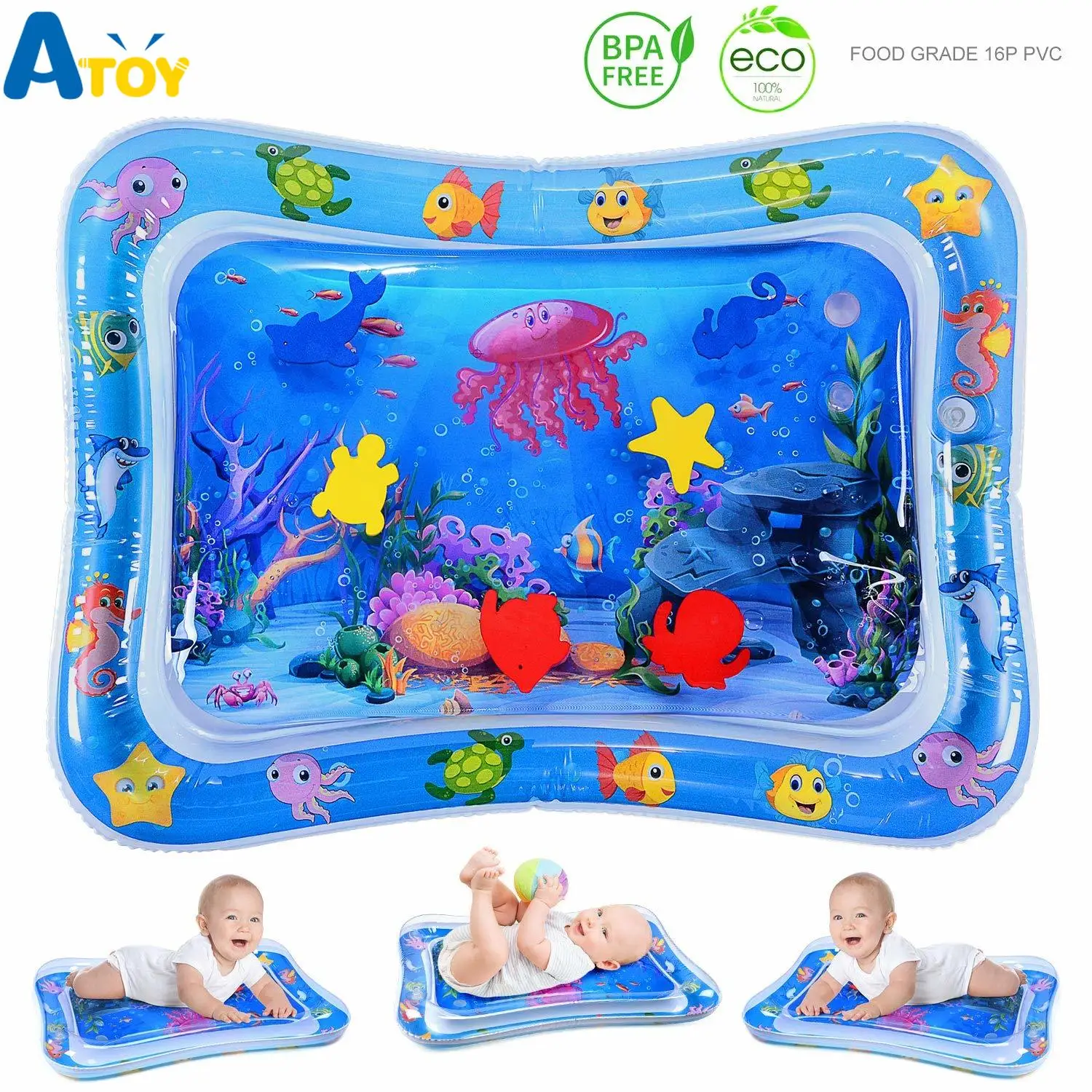 

Надувной игровой коврик для детей 3-9 месяцев