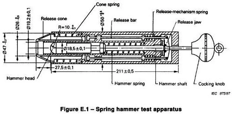 

0.14J electric single energy impact hammer
