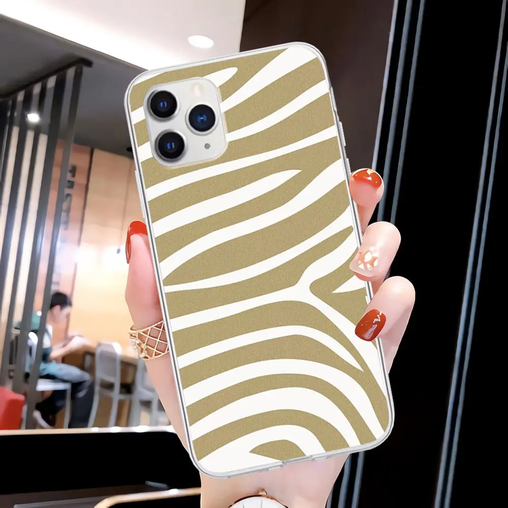 

Zebra Black And White Stripes Transparent Phone Cover Clear Case For Samsung Galaxy A21S A71 S9 S10 Plus Lite S20 Note 20 Ultra