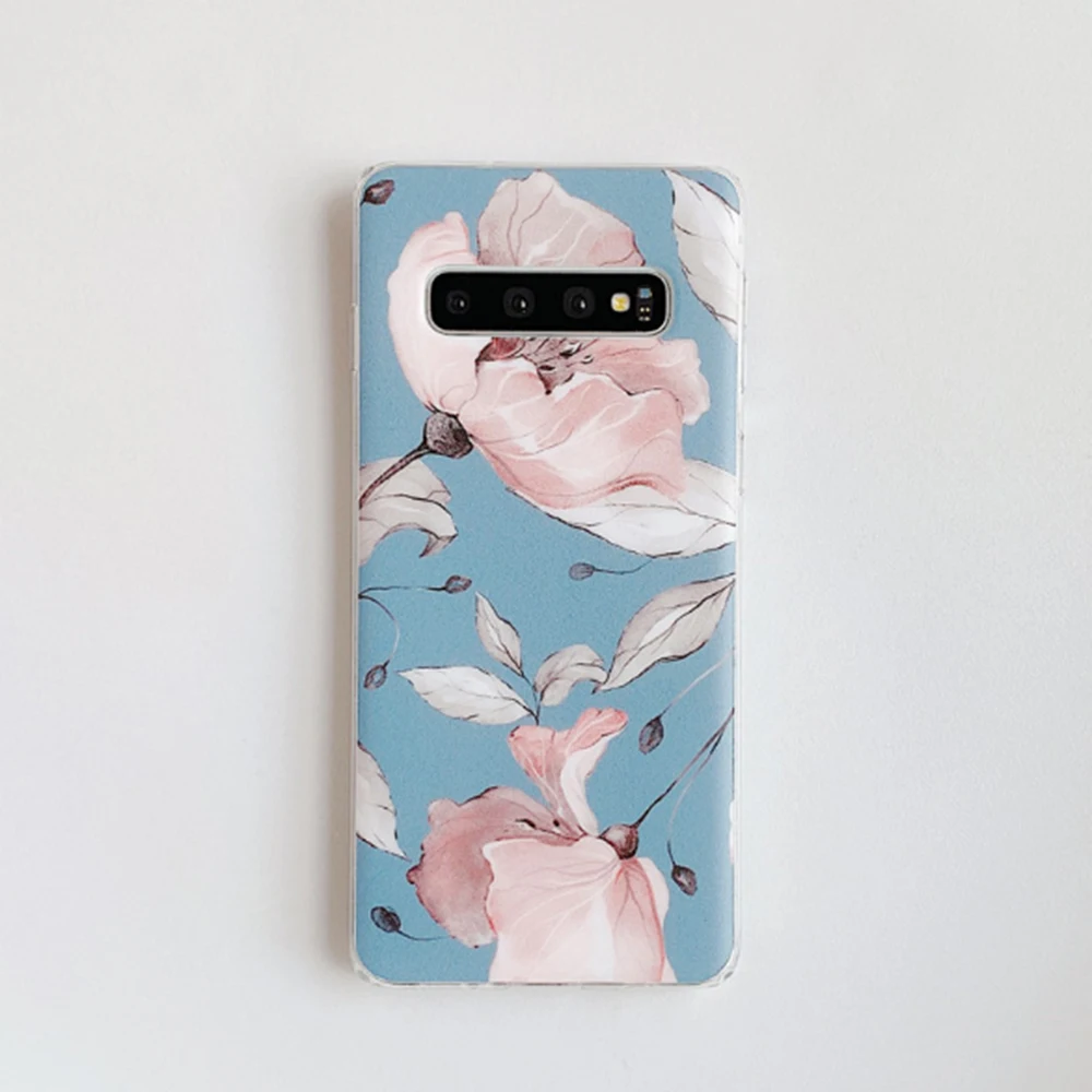 

1Pcs Phone Case For Samsung S9P A50 S10 S10e S20P S10lit A50 Flower Phone Case