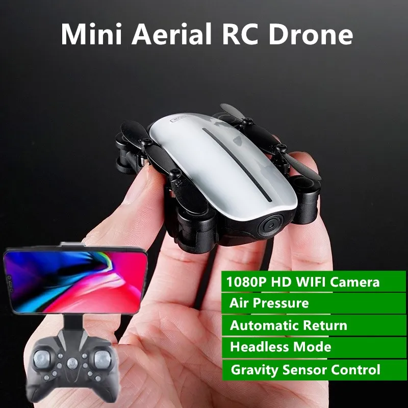 Мини складной Радиоуправляемый квадрокоптер с радиоуправлением 2 4G 1080P HD Wi Fi FPV