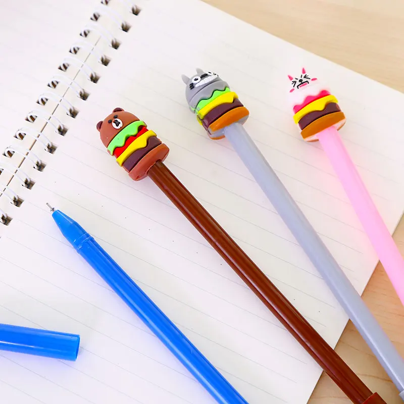 Kawaii Korean Anime Cat Gel Pen Cute Stationery Item Kawai School Material Office Supply Animal Stationary 0.38mm Thing Freebie |