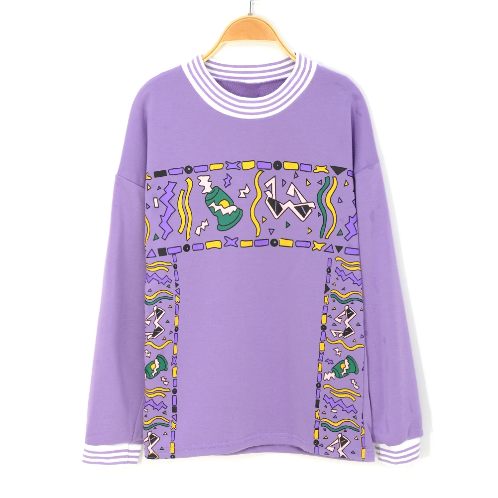 

Kawaii Female Printed Clothes Loose Cute Women Pullover Sweatershirts Oversize Women Hoodies Purple 2020 Autumn Girls