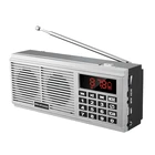 L-518 цифровой MP3 музыкальный плеер, мини-динамик, портативный мини-Автосканер, FM AM MW, радиоприемник (серебристый)