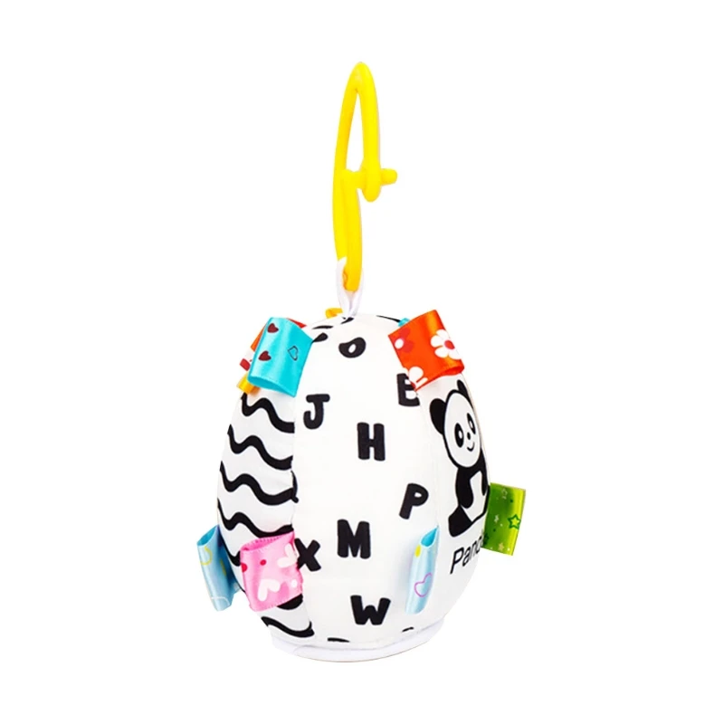 

C5AA Baby Rattles Hanging Toy for stroller, Car Seat or Activity Gym Features Jingle Sound Round Rings Soft Kids Toys