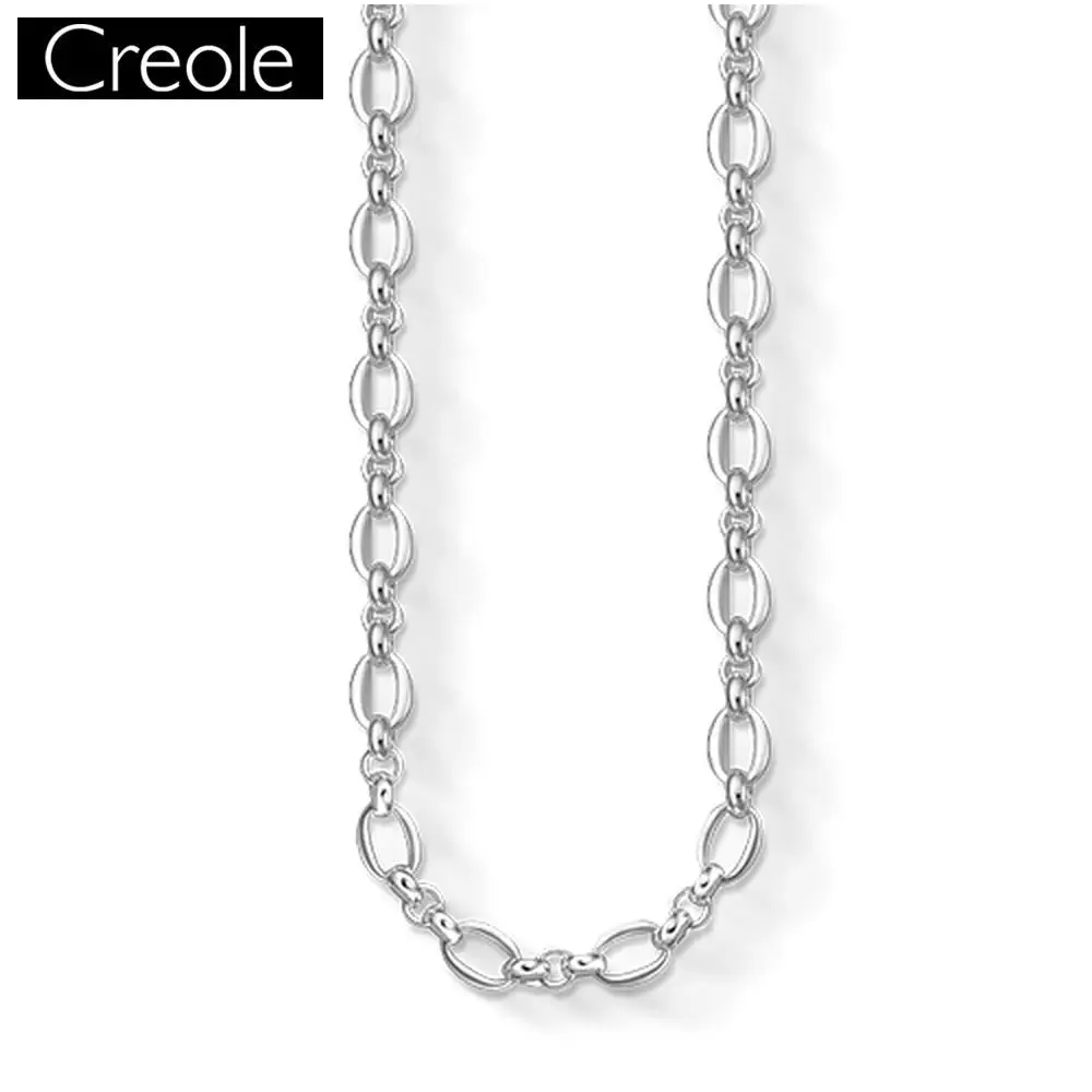 

Chain Round Link Clasp Trendy Gift For Women & Men, Europe Style Soul Jewelry 925 Sterling Silver Fashion Jewelry Wholesale