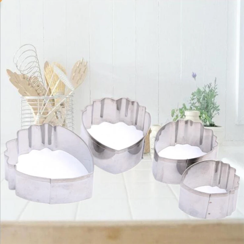 4 шт. нержавеющая сталь размер пресс-форм пион лепестковая форма для