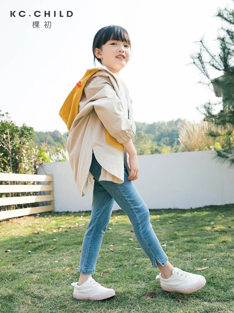 Детские узкие джинсы KC. 2020SS мягкие повседневные на весну и лето детская одежда