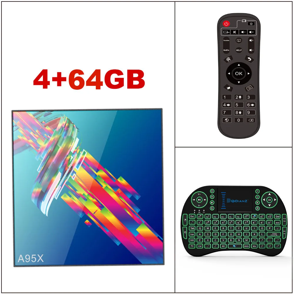 A95X R3 телеприставка медиаплеер Android 9,0 ТВ приставка 2,4G 5G Wifi RK3318 четырехъядерный с Bluetooth PK X96MINI HK1MAX мини H96 гироскоп - Цвет: 4G64G add I8