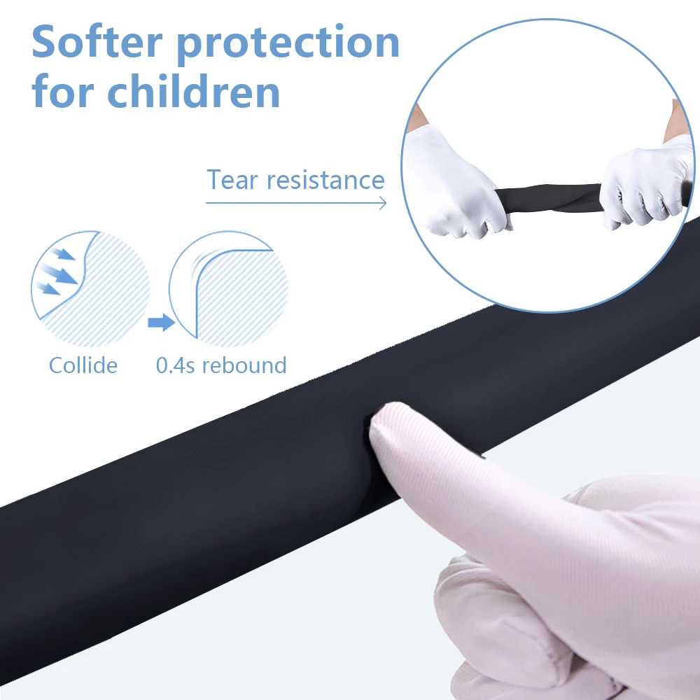 Угловой защитный бампер для стола с лентой 3M 16 4 футов по краю + 8 углов|Бамперы